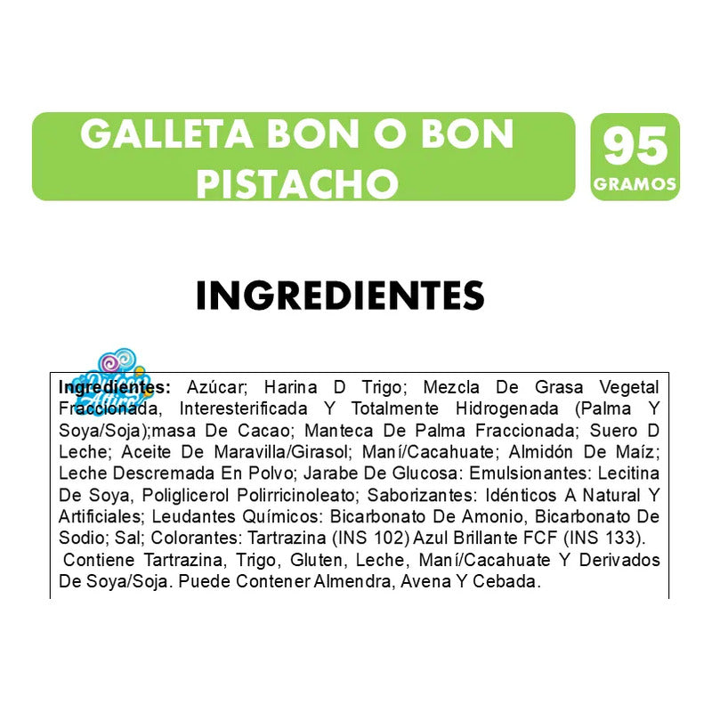 Galleta Bon O Bon Sabor Pistacho De Arcor (95 Gramos)