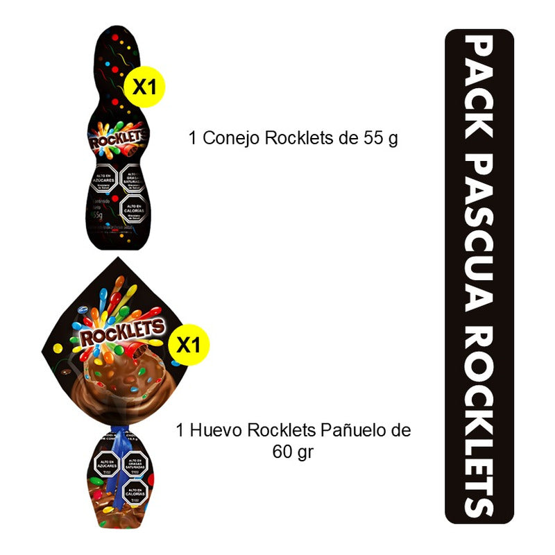 Pack Huevo Pañuelo Rocklets + Conejo Rocklets