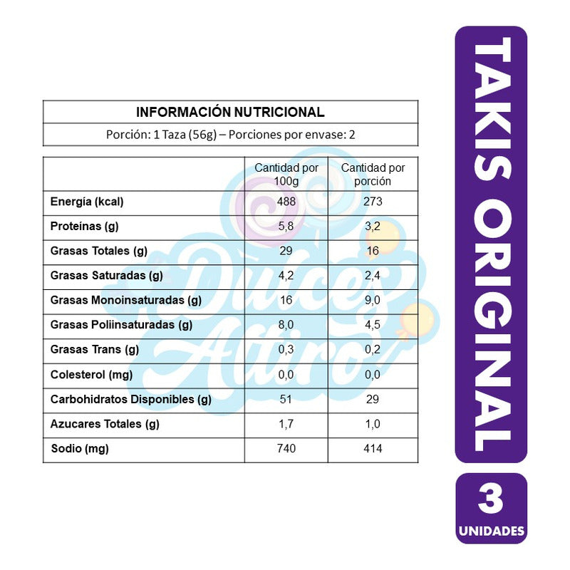 Takis Original - Tortillas De Maíz Sabor Taco (pack De 3 Un)