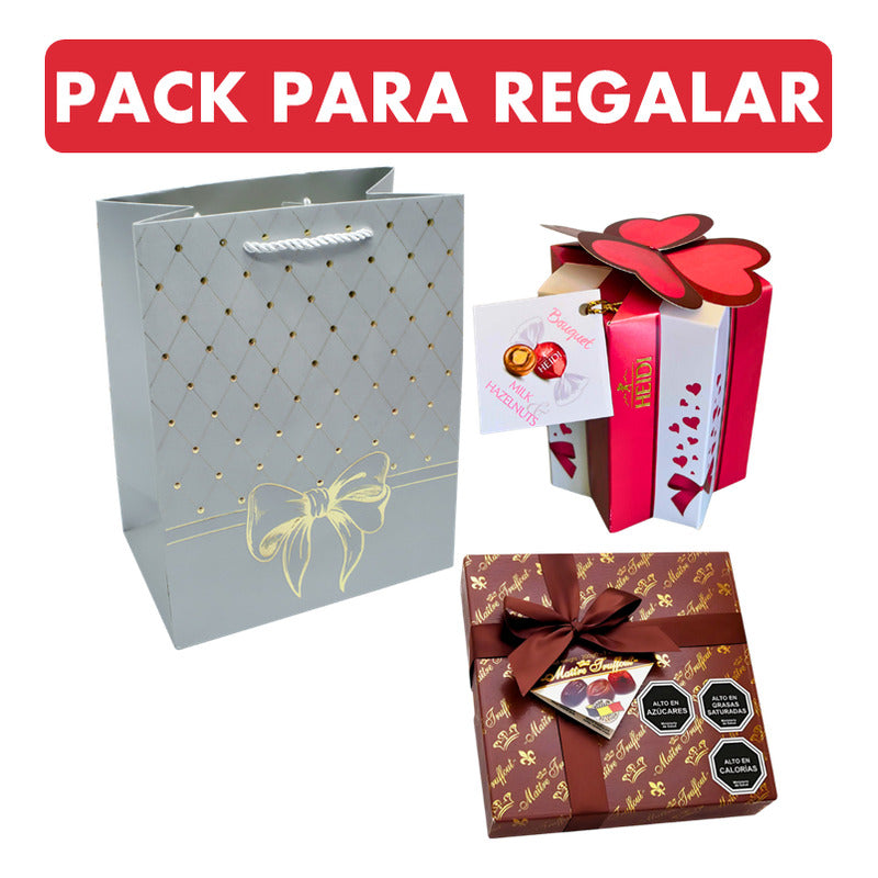 Pack Bombones Maitre Truffout + Bombones Heidi + Bolsa