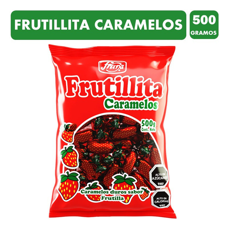 Frutillita - Caramelos Duros Sabor Frutilla (bolsa Con 500g)