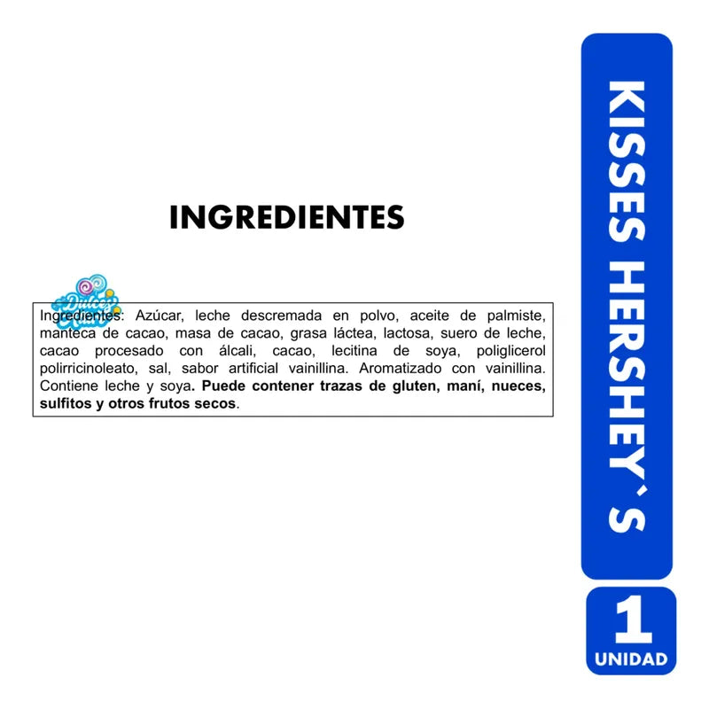 Chocolates Kisses Hershey`s Tipo Trufa Formato 102g