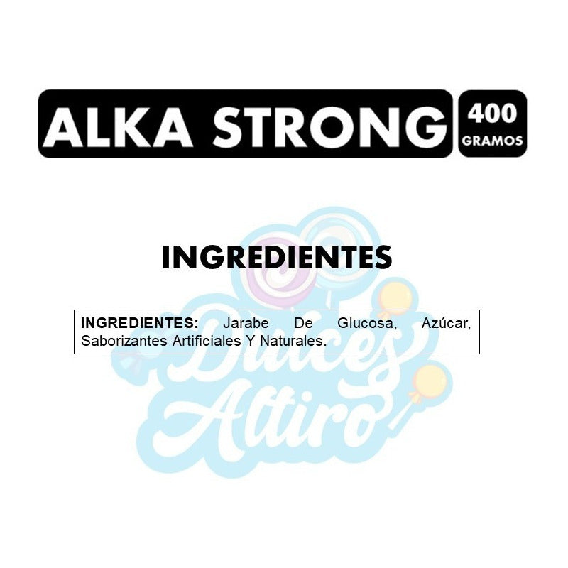 Alka Strong Negro - Caramelos Refrescantes (bolsa Con 100un)
