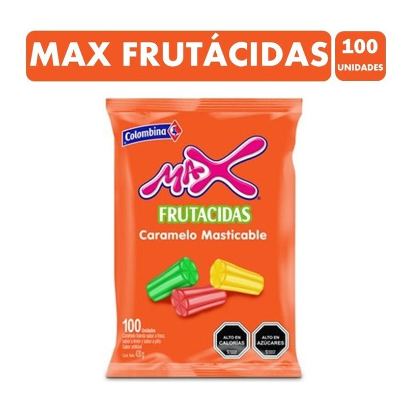 Max Frutacidas - Masticables Colombina (contiene 100 Uni)