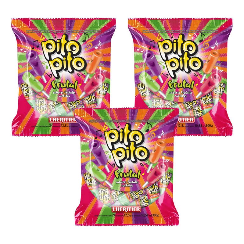 Chupetes Pito Pito De Lethelier Pack De 3 Bolsas De 20un C/u