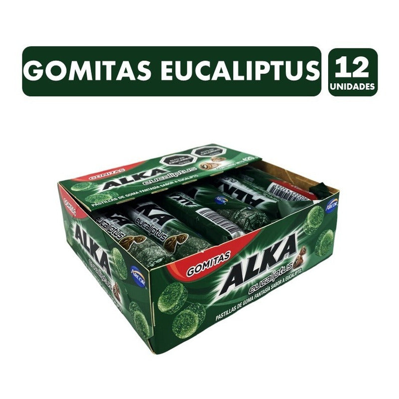 Display Pastillas Gomitas Alka Eucaliptus (display 12 Un)