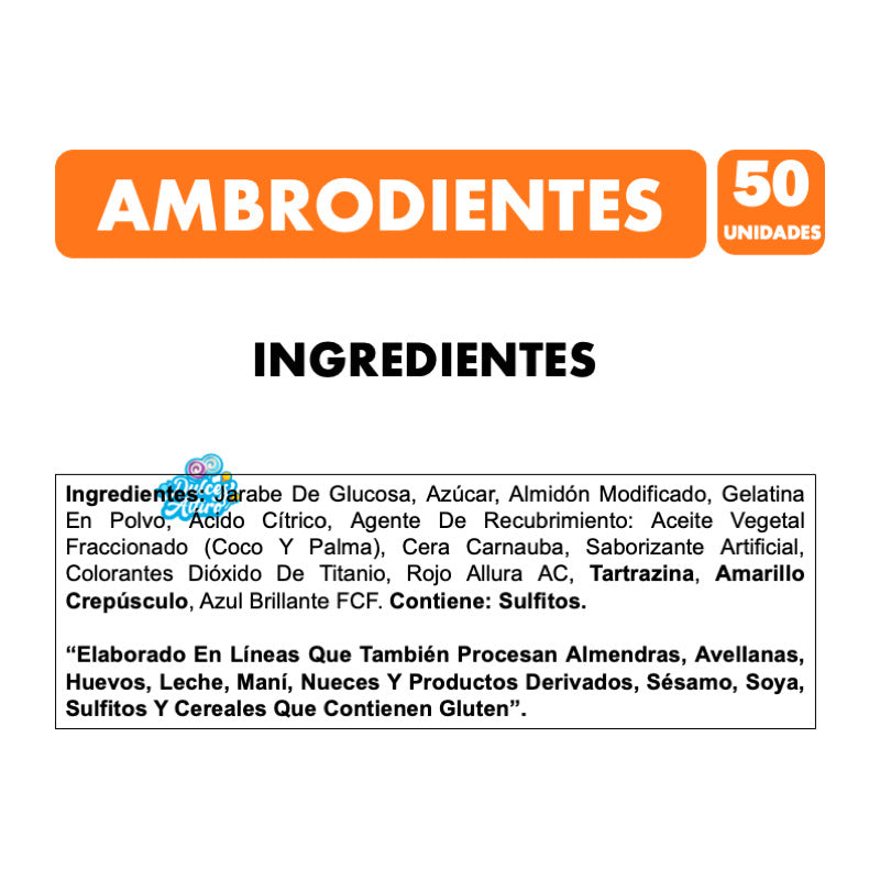 Dulces Para Halloween - Gomitas En Forma De Dientes (300 Gr)