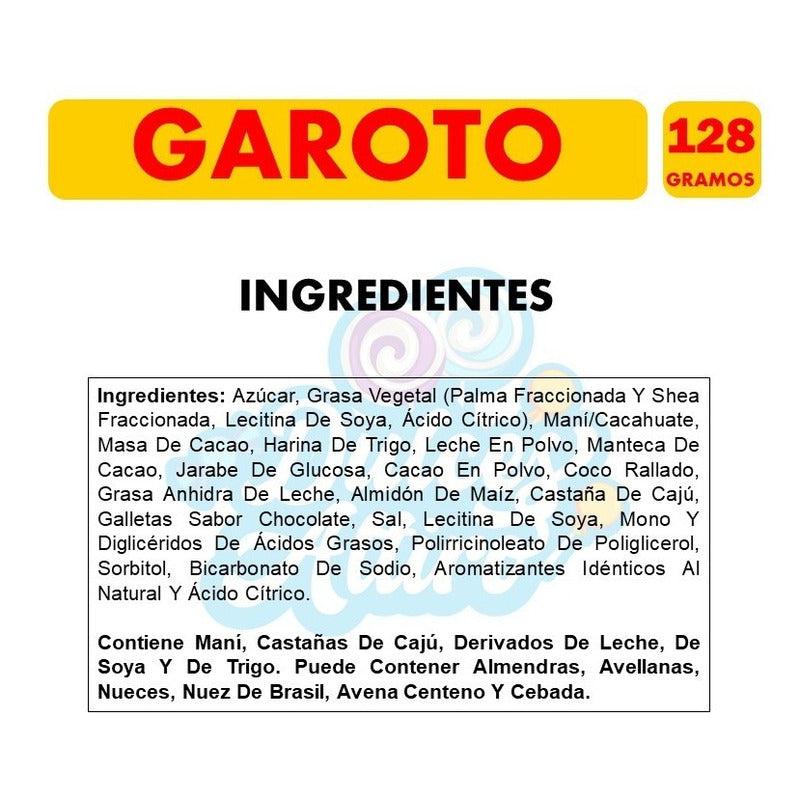 Bombones Garoto - Mix De Bombones (caja De 128 Gramos)