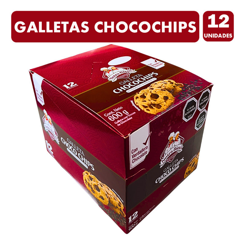 Galletas Choco Chips Con Trozos De Chocolate De Nutra Bien