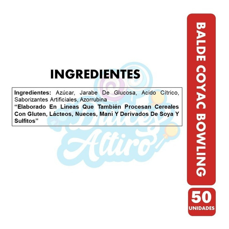 Balde De Coyacs Bowling (balde Metálico Con 50 Coyacs)