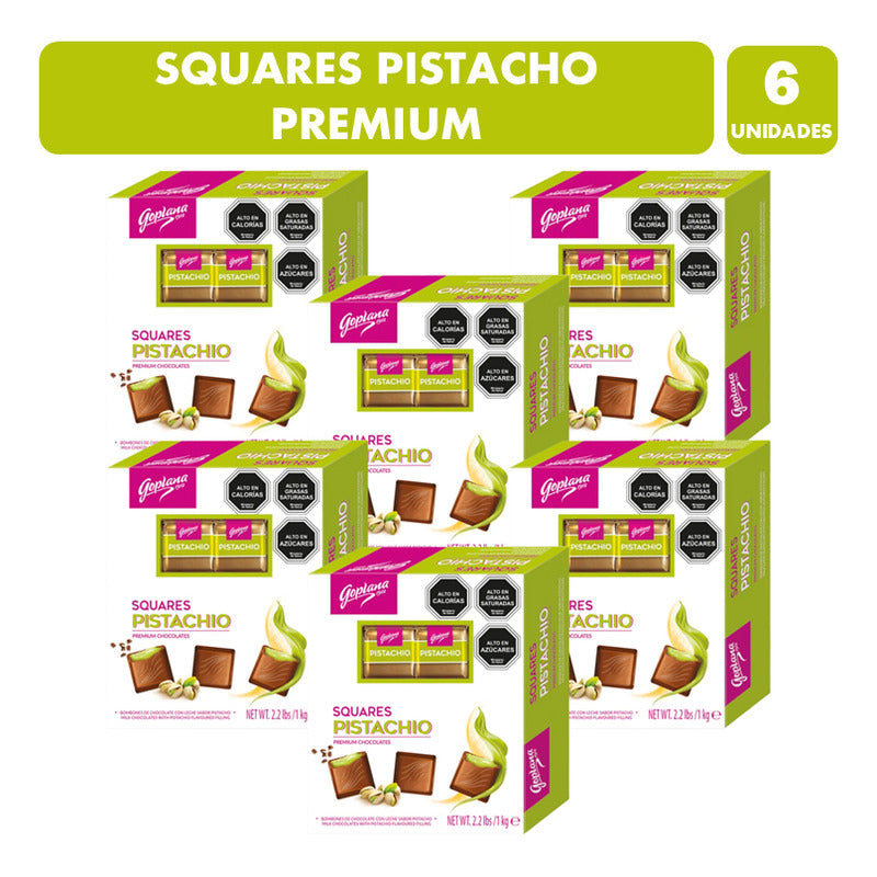 Chocolate Bombónes Premium Goplana Pistacho (pack 6 Un)