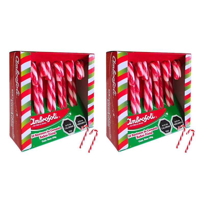 Dulces Para Navidad - Bastones Navideños Ambrosoli (pack 2u)
