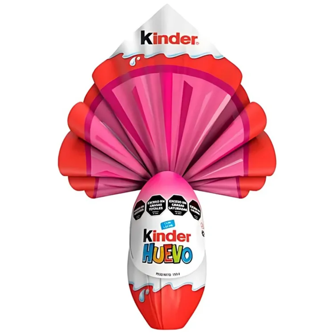 Huevo Kinder Gigante De 150g Libre de Gluten - Para Niña