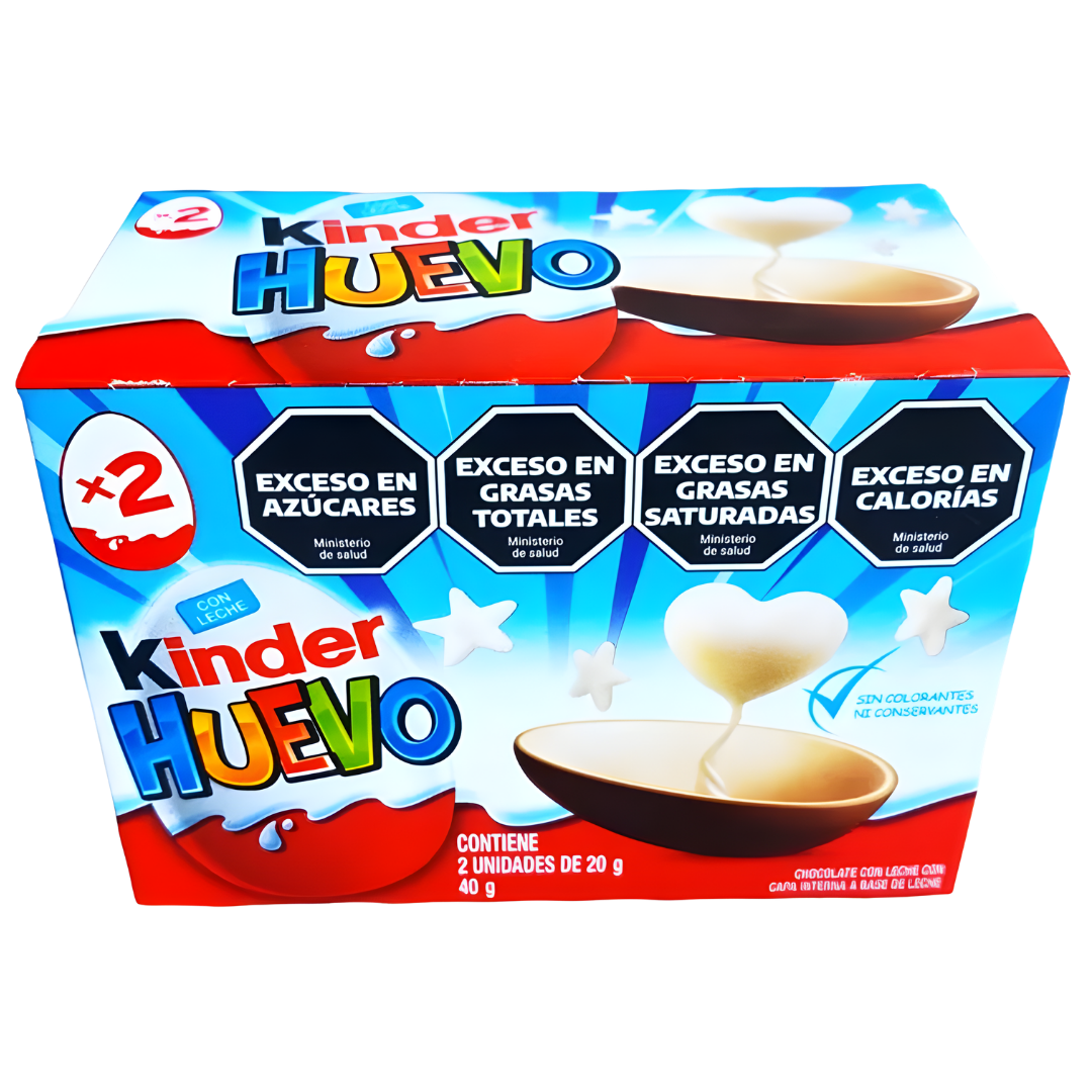 Huevo Kinder (Caja Con 2 Unidades) Libre de Gluten - Para Niño